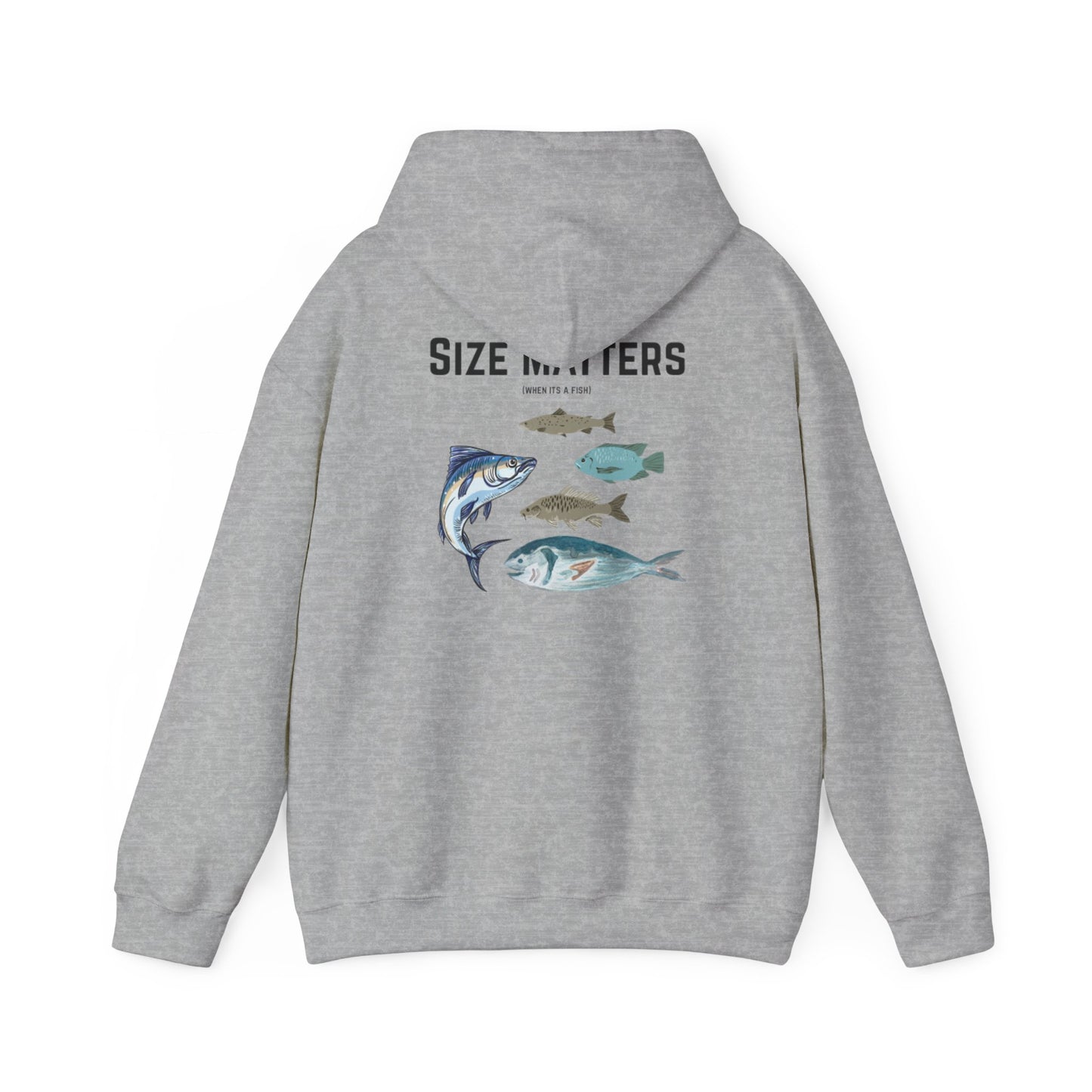 Fish Size Matters Hoodie Sweatshirt