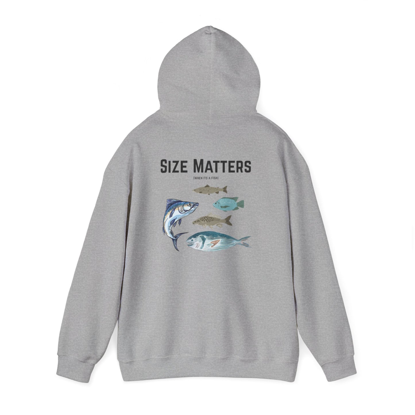 Fish Size Matters Hoodie Sweatshirt