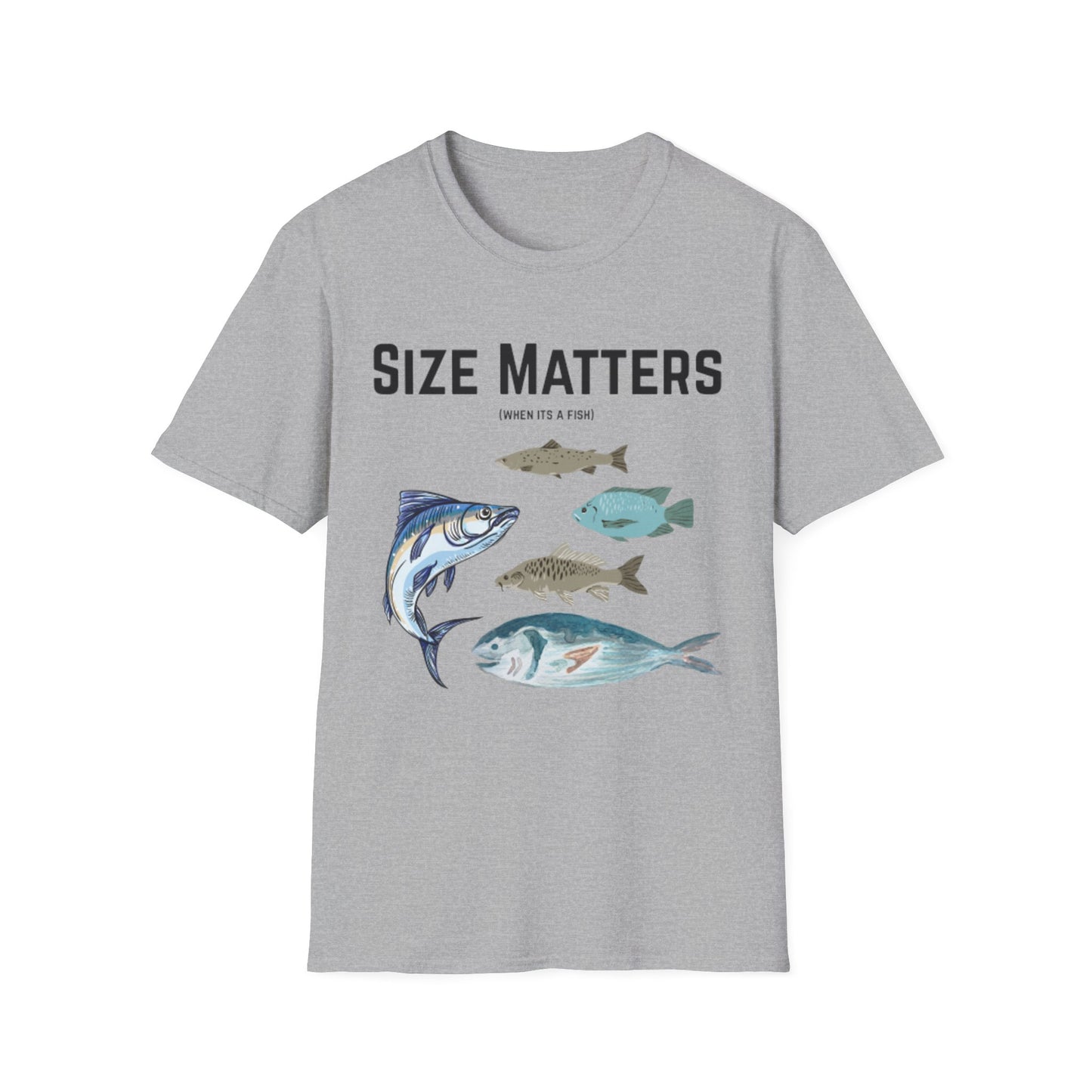 Fish Size Matters Unisex T-Shirt