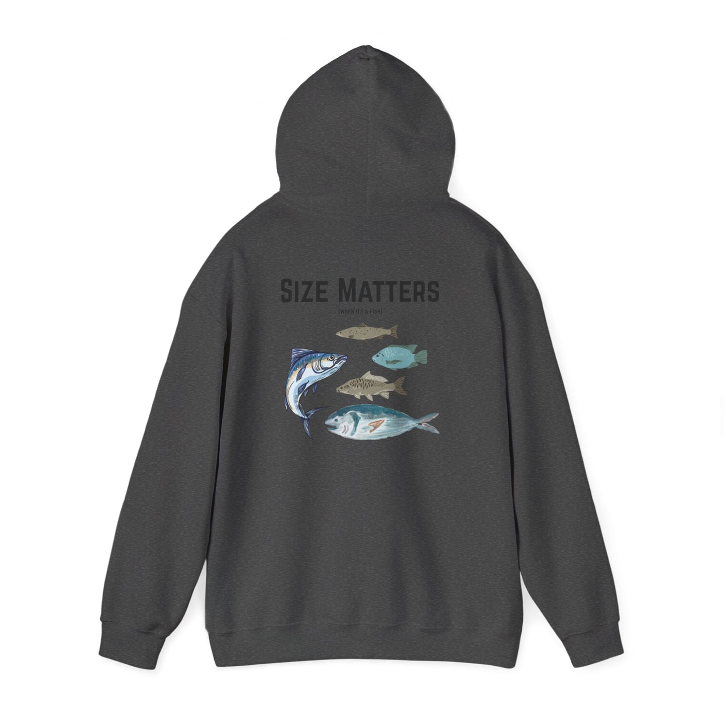 Fish Size Matters Hoodie Sweatshirt