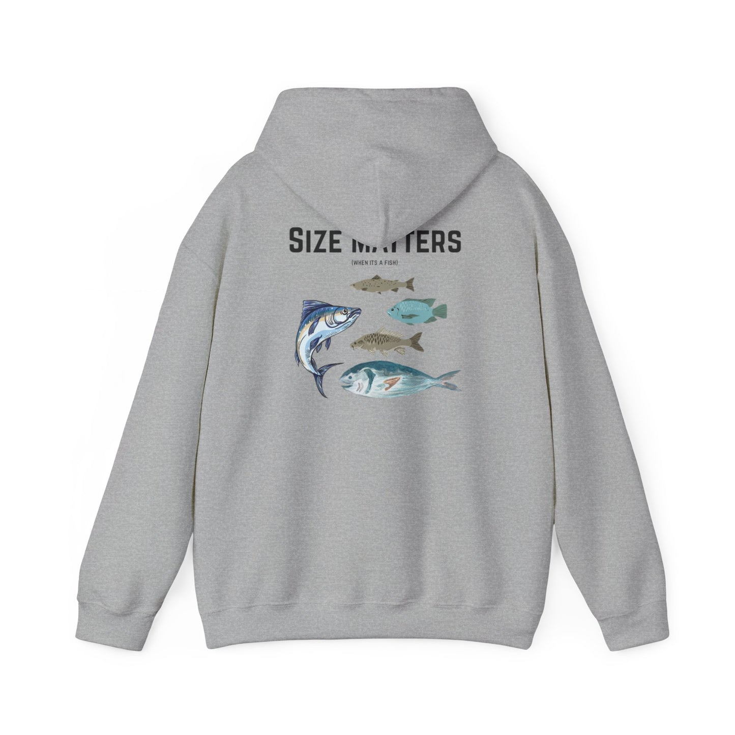 Fish Size Matters Hoodie Sweatshirt