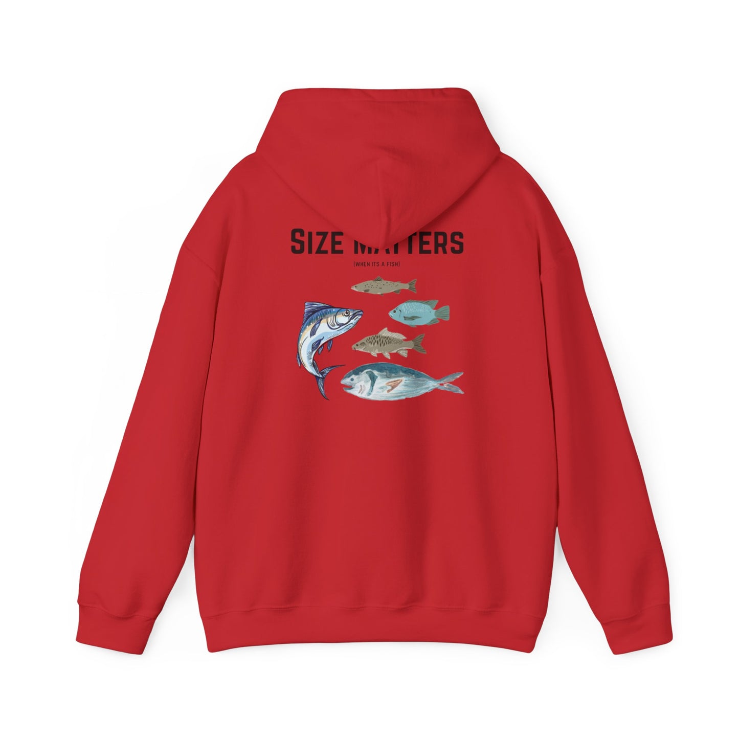 Fish Size Matters Hoodie Sweatshirt