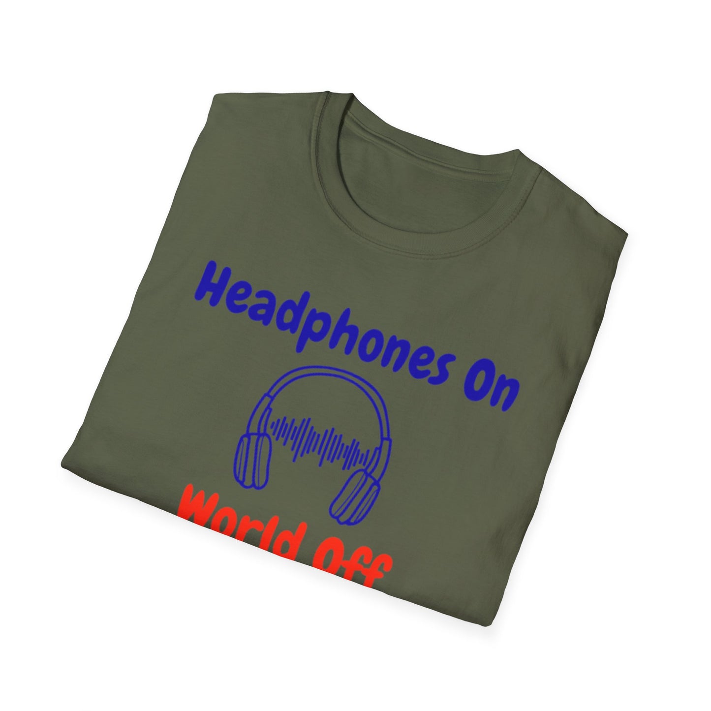 Music Lover T-Shirt - Headphones On, World Off