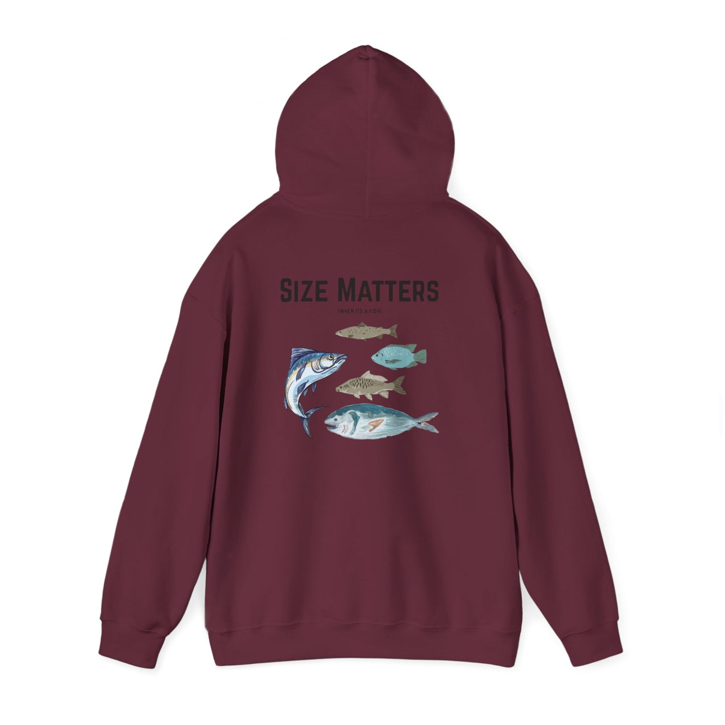 Fish Size Matters Hoodie Sweatshirt