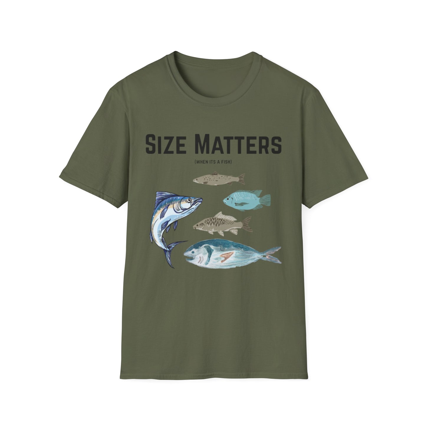 Fish Size Matters Unisex T-Shirt