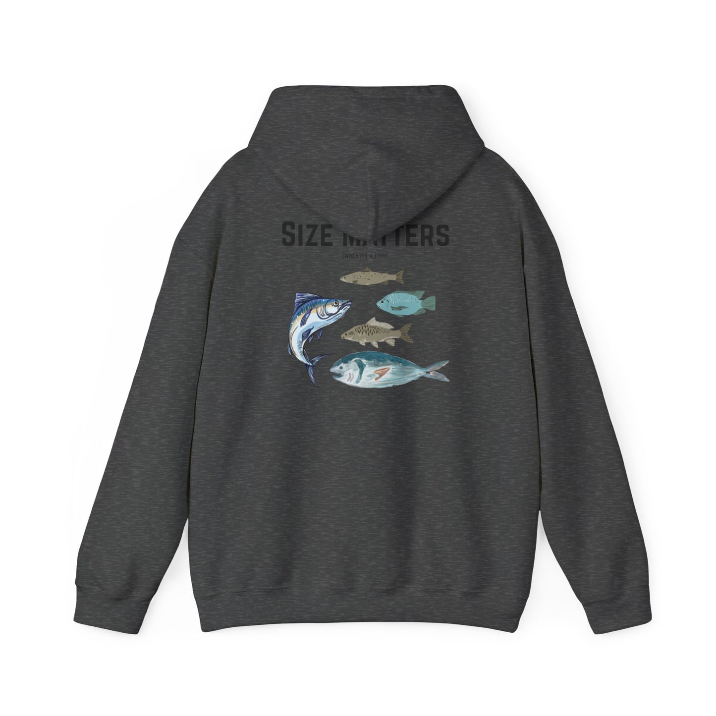 Fish Size Matters Hoodie Sweatshirt