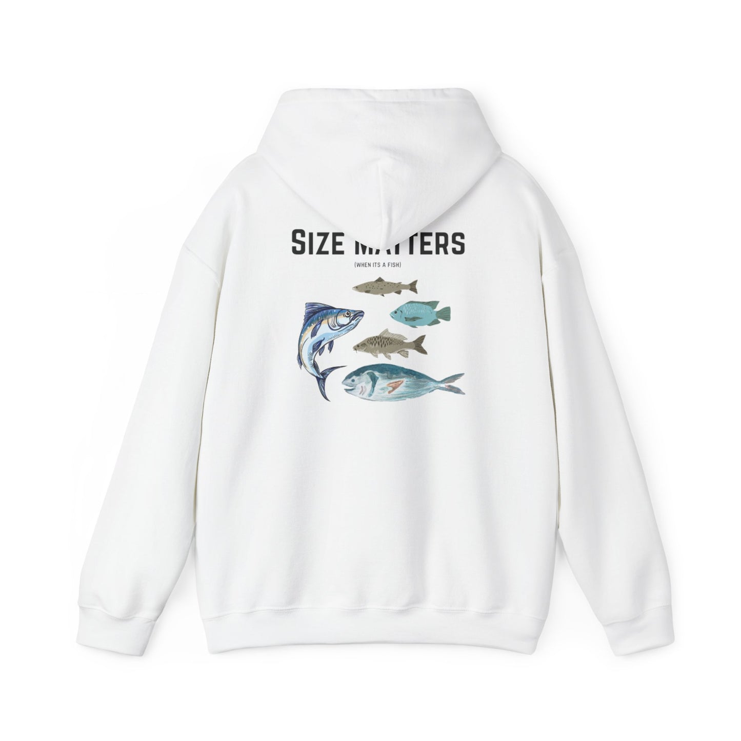 Fish Size Matters Hoodie Sweatshirt