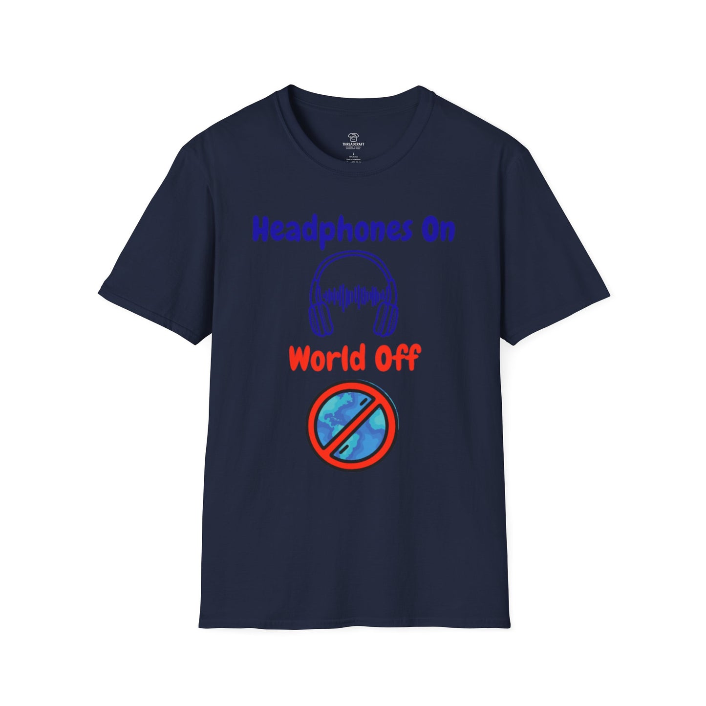 Headphones On, World Off T-Shirt