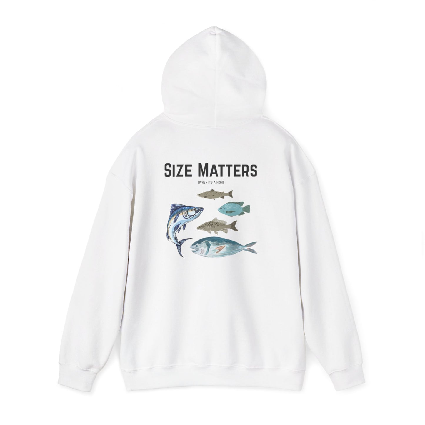 Fish Size Matters Hoodie Sweatshirt