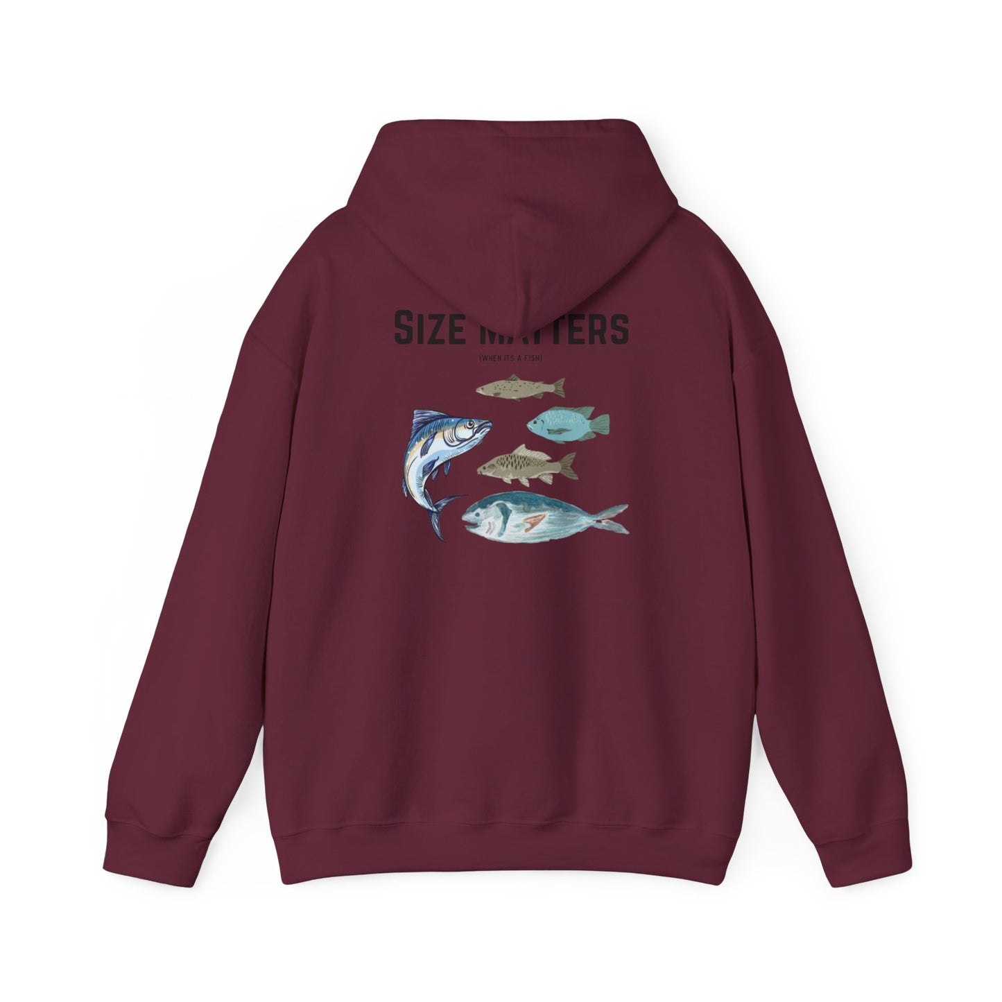 Fish Size Matters Hoodie Sweatshirt