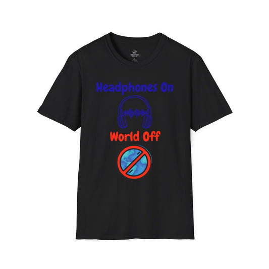Headphones On, World Off T-Shirt