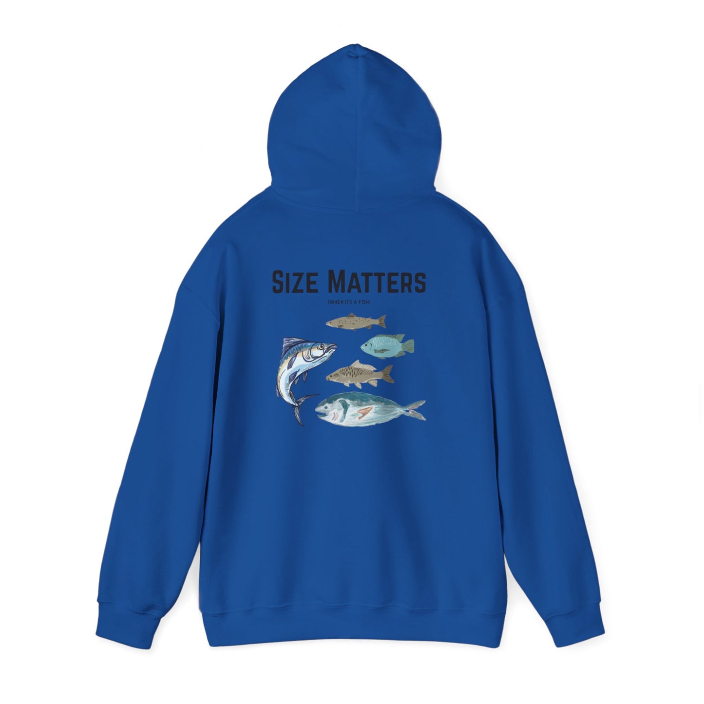 Fish Size Matters Hoodie Sweatshirt