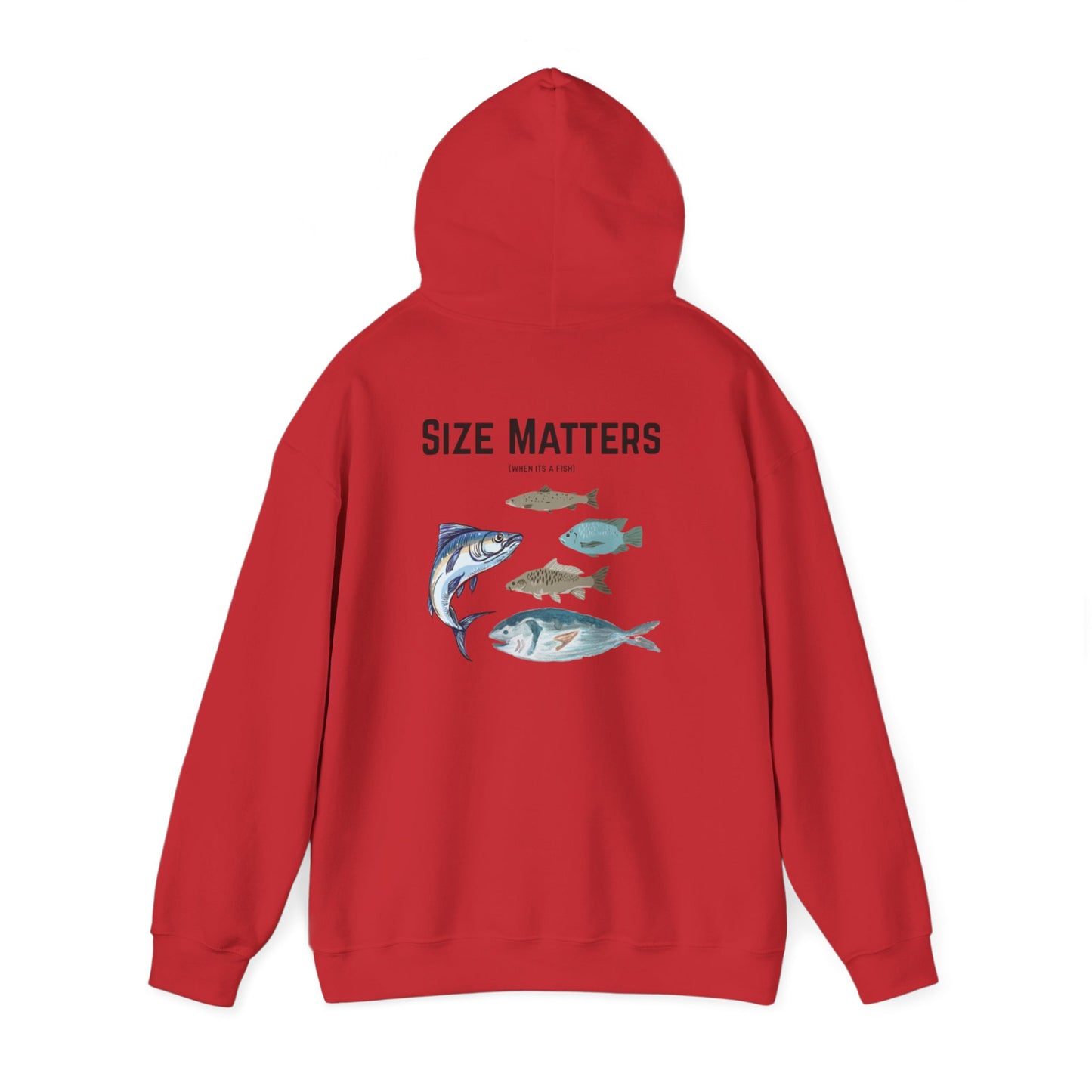 Fish Size Matters Hoodie Sweatshirt