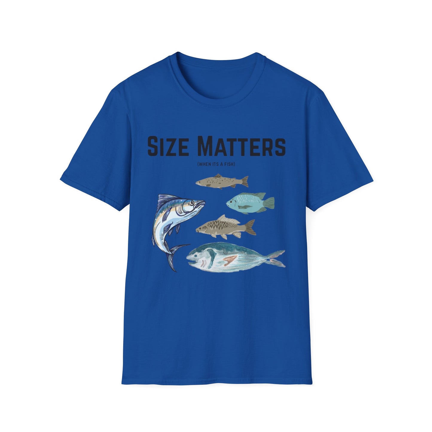 Fish Size Matters Unisex T-Shirt
