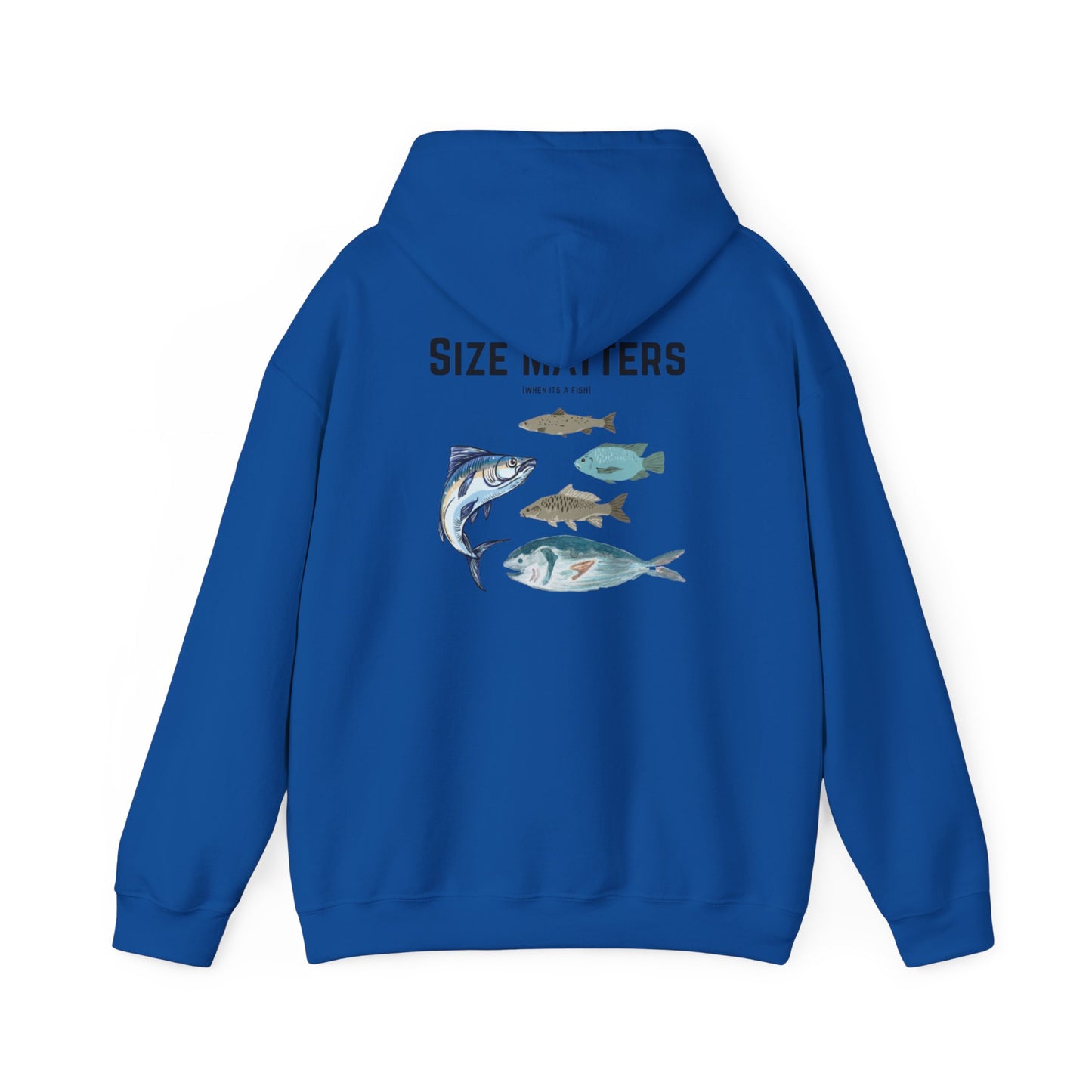 Fish Size Matters Hoodie Sweatshirt